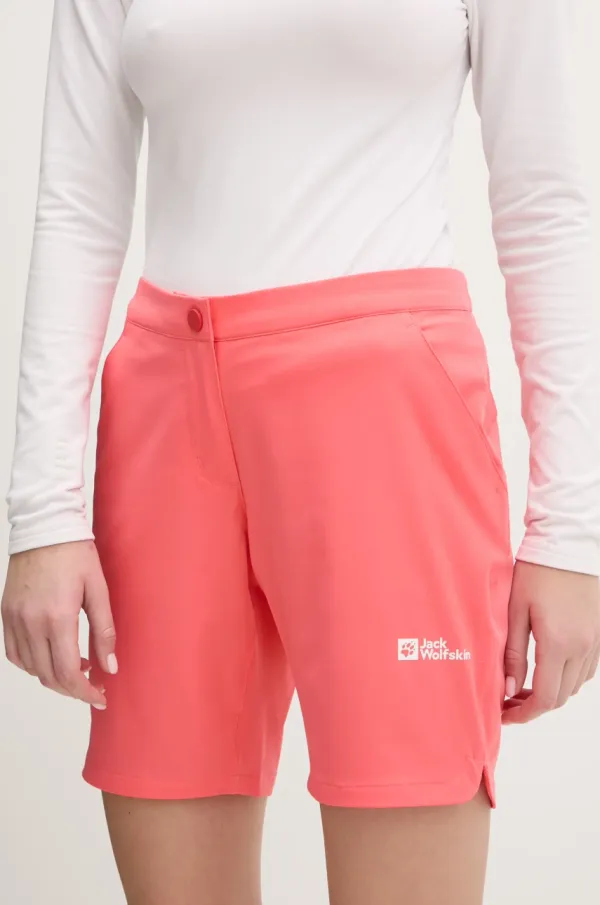 Jack Wolfskin Pohodne kratke hlače Jack Wolfskin Hiking Alpine roza barva, 1509141
