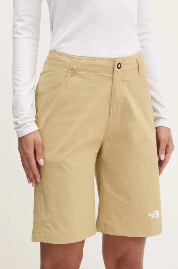 The North Face Pohodne kratke hlače The North Face Exploration zelena barva, NF0A8BS3LK51