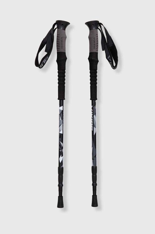 Viking Pohodniške palice Viking Lost Peak črna barva