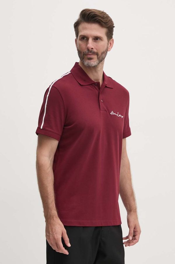 Armani Exchange Polo Armani Exchange moški, bordo barva, 8NZFSG ZJ81Z