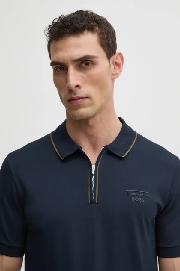 BOSS Polo BOSS moški, mornarsko modra barva, 50531463