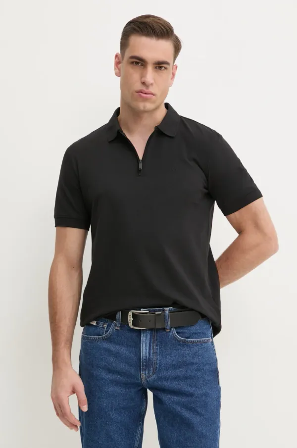 Calvin Klein Polo Calvin Klein moški, črna barva, K10K114128