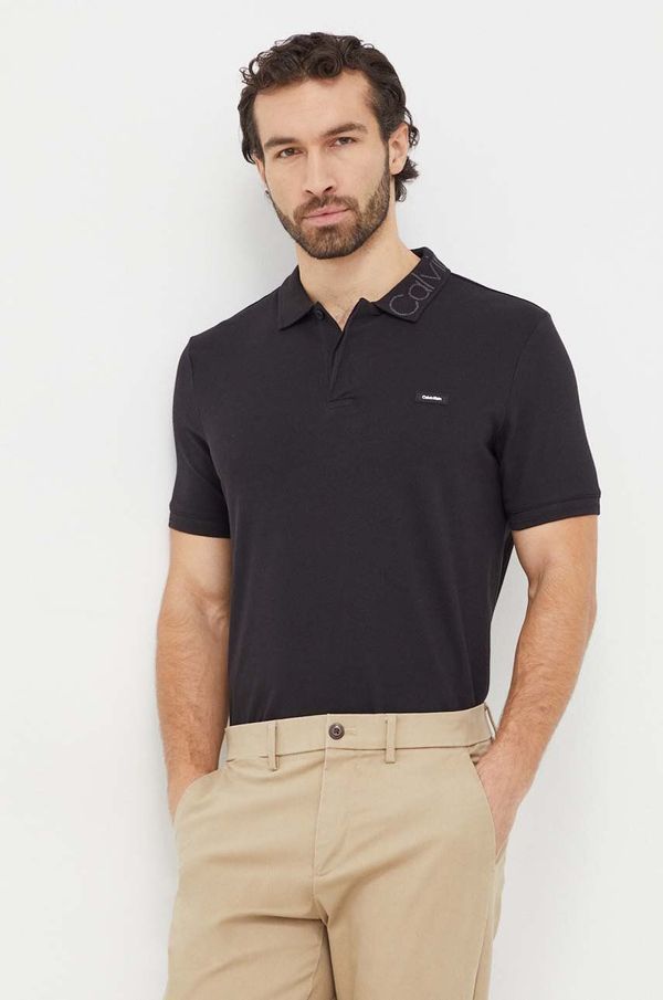 Calvin Klein Polo Calvin Klein moški, črna barva