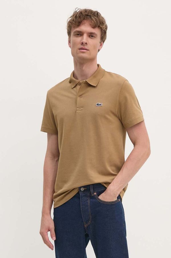 Lacoste Polo Lacoste moški, rjava barva, DH5522