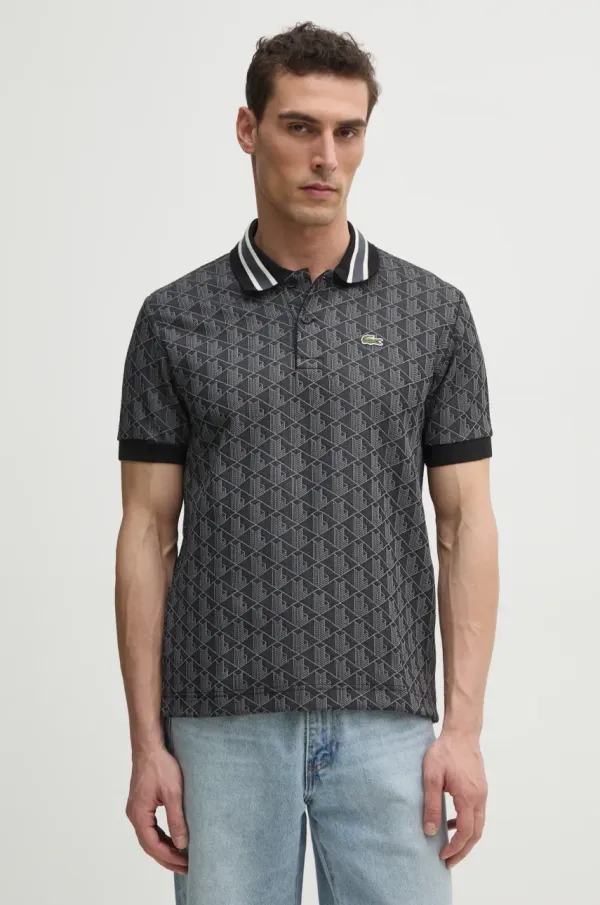 Lacoste Polo Lacoste moški, siva barva, DH1417