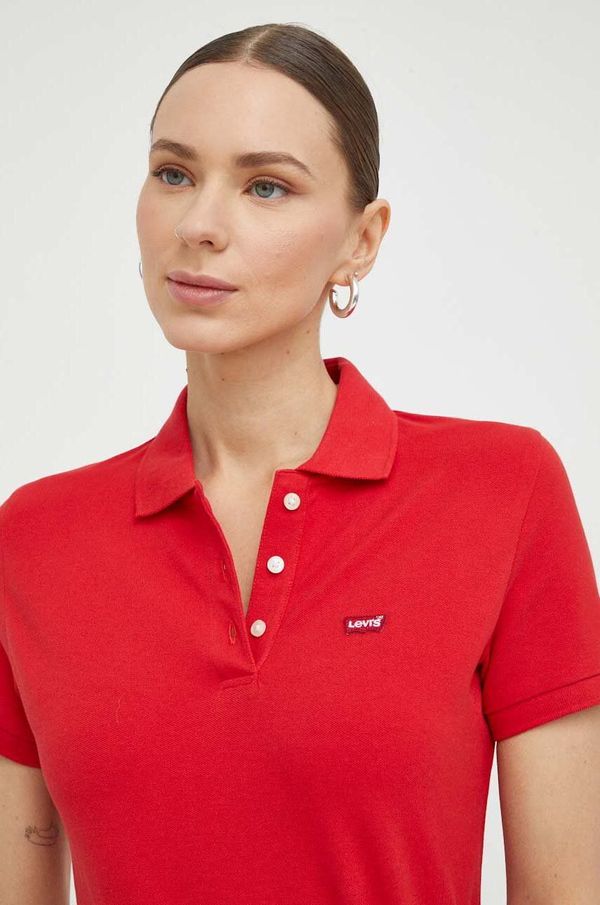 Levi's Polo Levi's ženski, rdeča barva