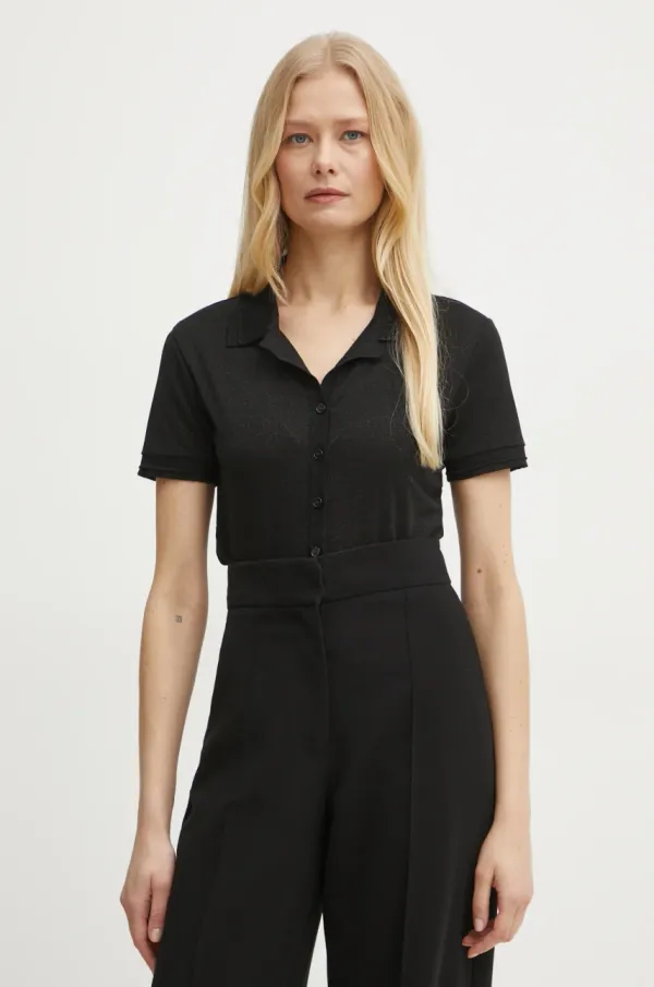 Patrizia Pepe Polo Patrizia Pepe ženski, črna barva, 8K0279 K128