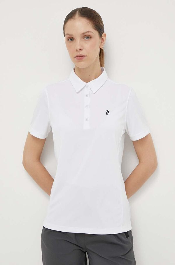 Peak Performance Polo Peak Performance ženski, bela barva