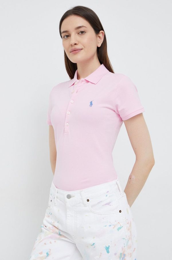 Polo Ralph Lauren Polo Polo Ralph Lauren ženski, roza barva