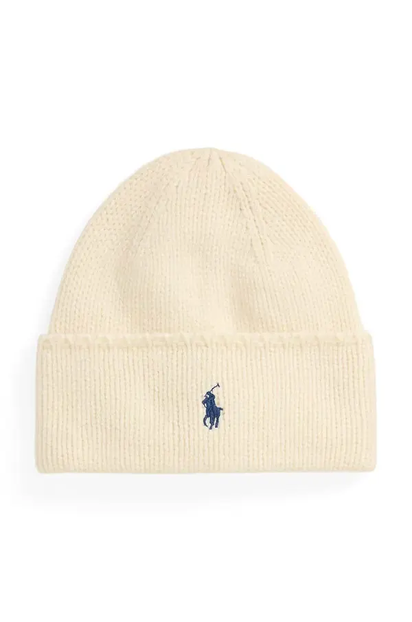Polo Ralph Lauren Polo Ralph Lauren beanie kapa ženska iz merino volne