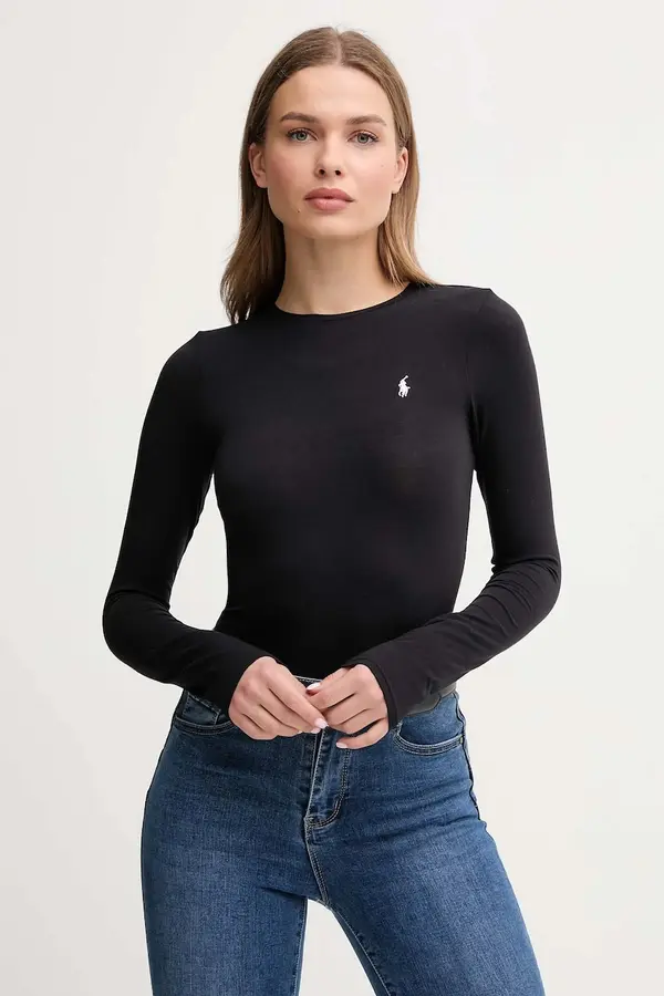 Polo Ralph Lauren Polo Ralph Lauren bodi ženski iz bombaža z elastanom