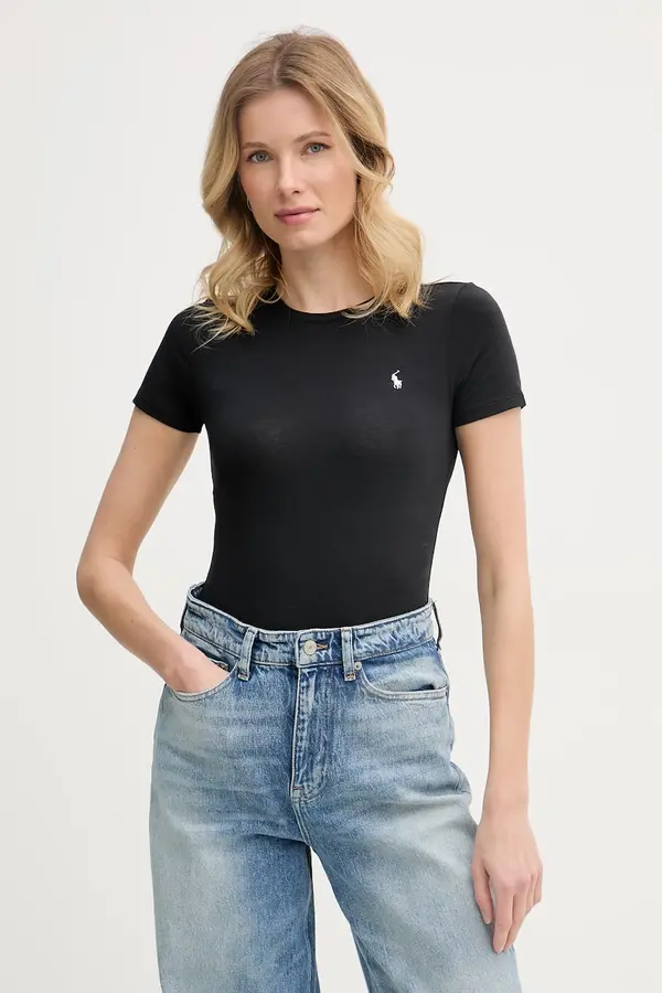Polo Ralph Lauren Polo Ralph Lauren body žensko bombažno z elastanom