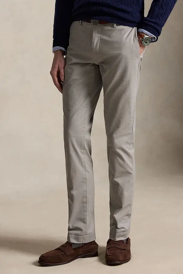 Polo Ralph Lauren Polo Ralph Lauren chino hlače moške bombažne z elastanom