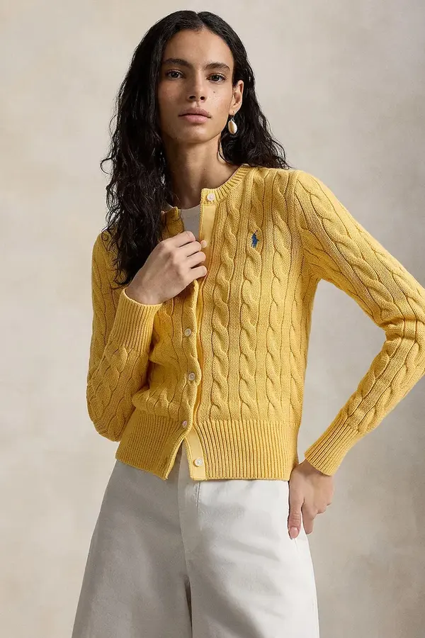 Polo Ralph Lauren Polo Ralph Lauren kardigan ženski bombažen COTTON-LSL-CRD