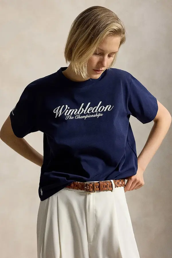 Polo Ralph Lauren Polo Ralph Lauren kratka majica ženska bombažna Wimbledon