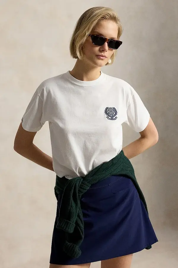 Polo Ralph Lauren Polo Ralph Lauren kratka majica ženska bombažna Wimbledon