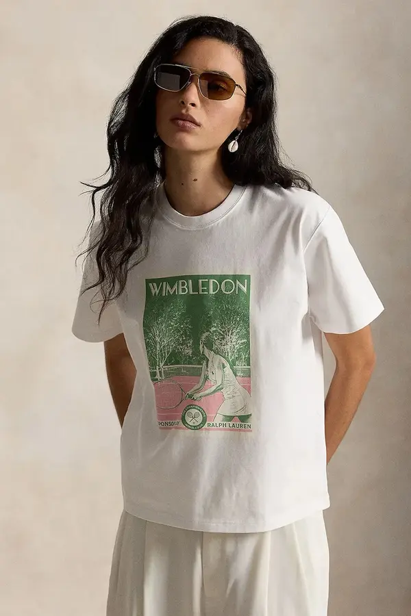 Polo Ralph Lauren Polo Ralph Lauren kratka majica ženska bombažna Wimbledon