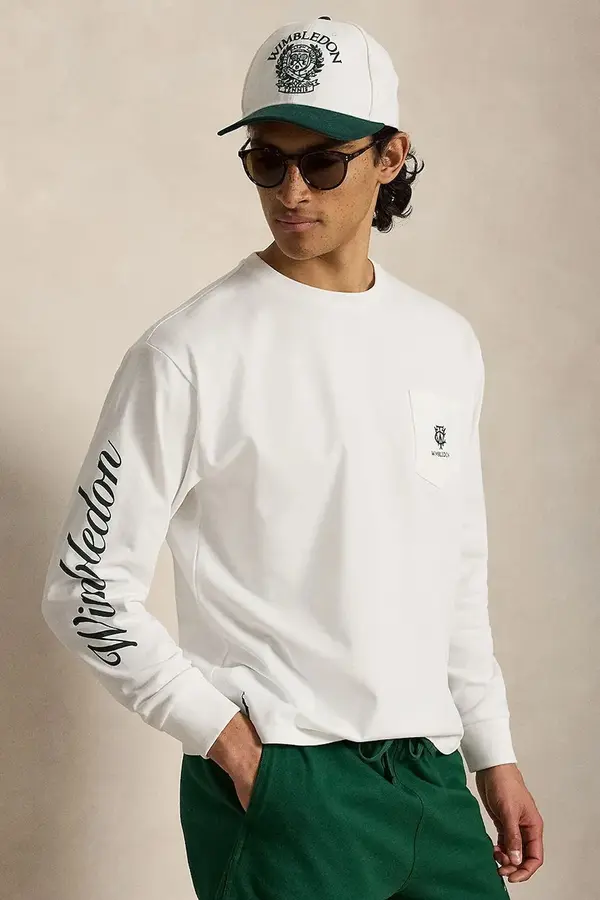 Polo Ralph Lauren Polo Ralph Lauren majica z dolgimi rokavi moška bombažna Wimbledon