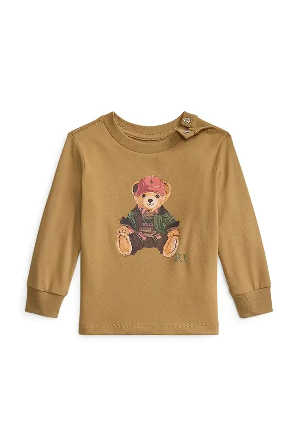 Polo Ralph Lauren Polo Ralph Lauren majica z dolgimi rokavi za dojenčke bombažna