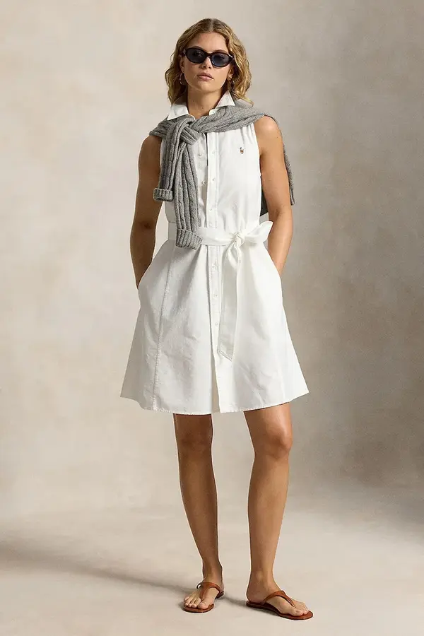 Polo Ralph Lauren Polo Ralph Lauren obleka A-kroja bombažna