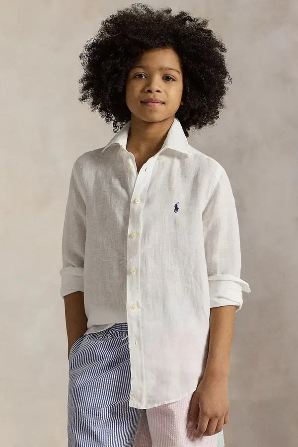 Polo Ralph Lauren Polo Ralph Lauren Otroška lanena srajca Polo Ralph Lauren