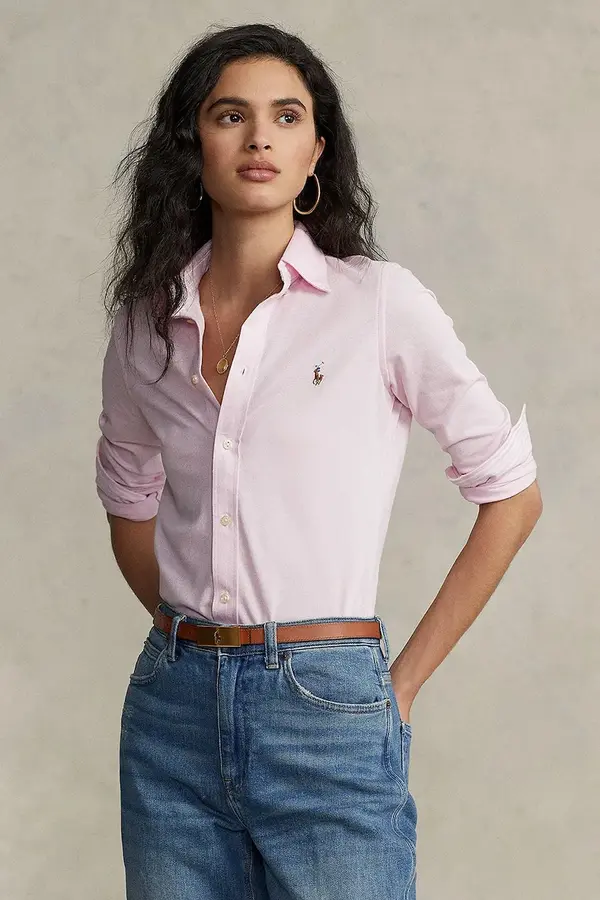Polo Ralph Lauren Polo Ralph Lauren oxford srajca ženska bombažna