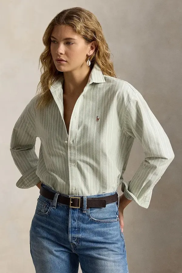 Polo Ralph Lauren Polo Ralph Lauren oxford srajca ženska bombažna