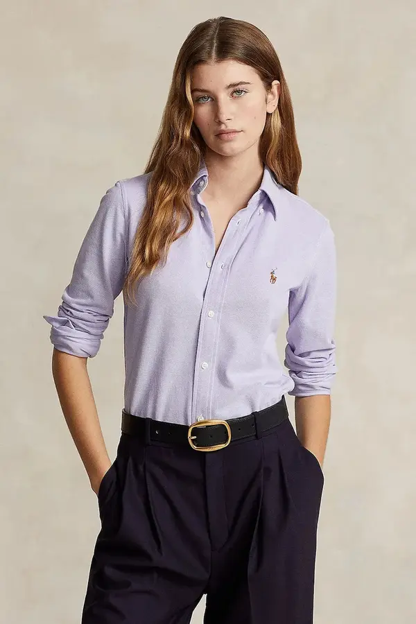 Polo Ralph Lauren Polo Ralph Lauren oxford srajca ženska bombažna