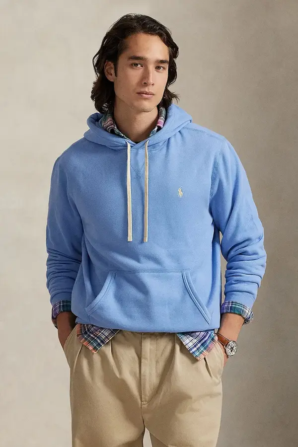 Polo Ralph Lauren Polo Ralph Lauren pulover s kapuco moški z bombažem