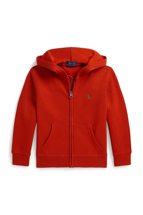 Polo Ralph Lauren Polo Ralph Lauren pulover s kapuco otroški z bombažem