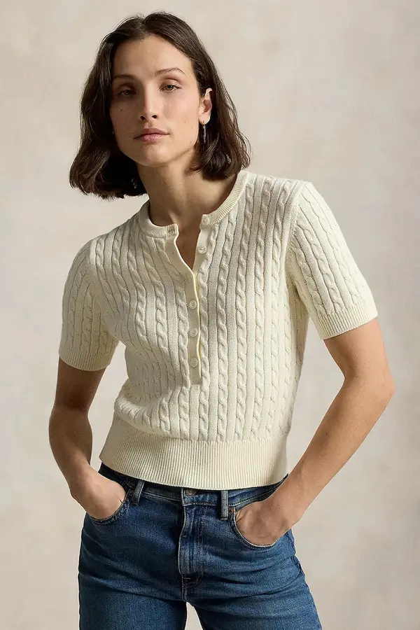 Polo Ralph Lauren Polo Ralph Lauren pulover s kratkimi rokavi ženski bombažen