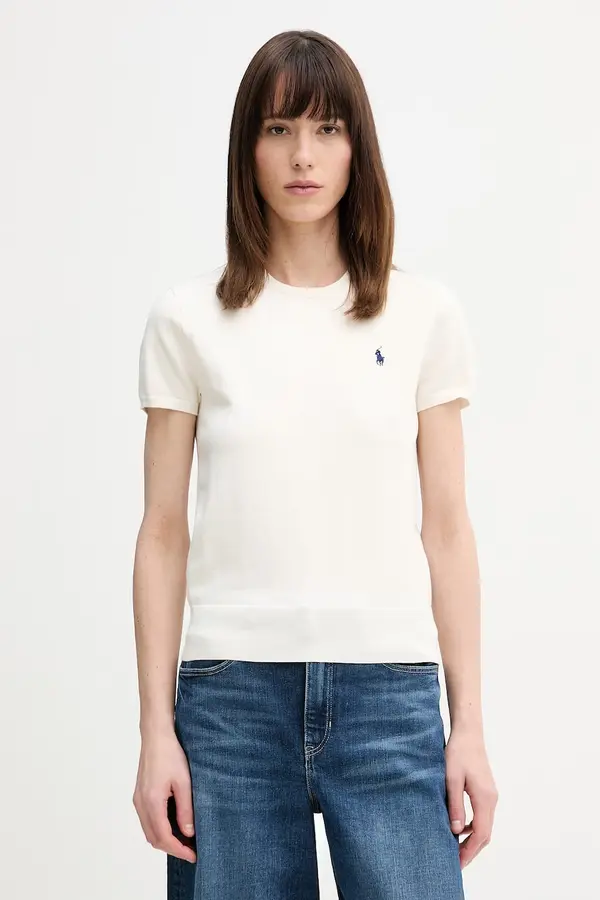 Polo Ralph Lauren Polo Ralph Lauren pulover s kratkimi rokavi ženski z bombažem