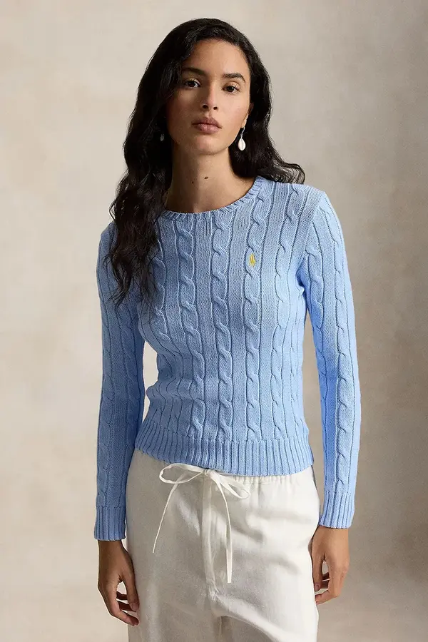 Polo Ralph Lauren Polo Ralph Lauren pulover ženski bombažen PIMA COTTON -LSL-PLO
