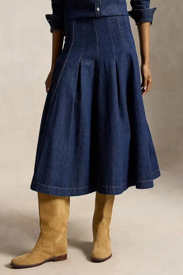 Polo Ralph Lauren Polo Ralph Lauren razširjeno krilo denim