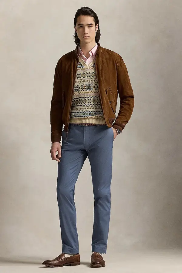 Polo Ralph Lauren Polo Ralph Lauren slim hlače moške z bombažem Slim Fit HDN Pant