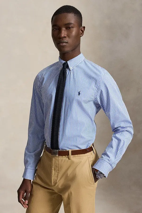 Polo Ralph Lauren Polo Ralph Lauren srajca moška z bombažem in elastanom