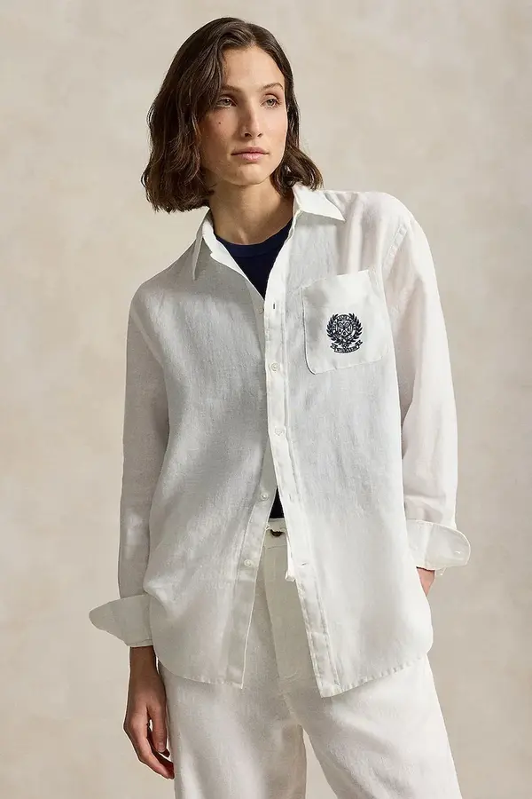 Polo Ralph Lauren Polo Ralph Lauren srajca ženska lanena Wimbledon