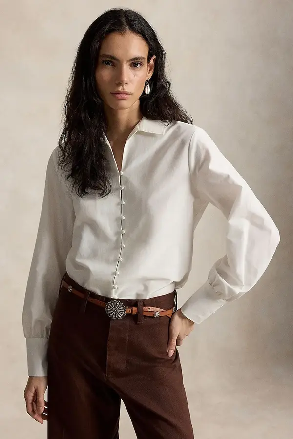 Polo Ralph Lauren Polo Ralph Lauren srajca ženska z dodatkom svile