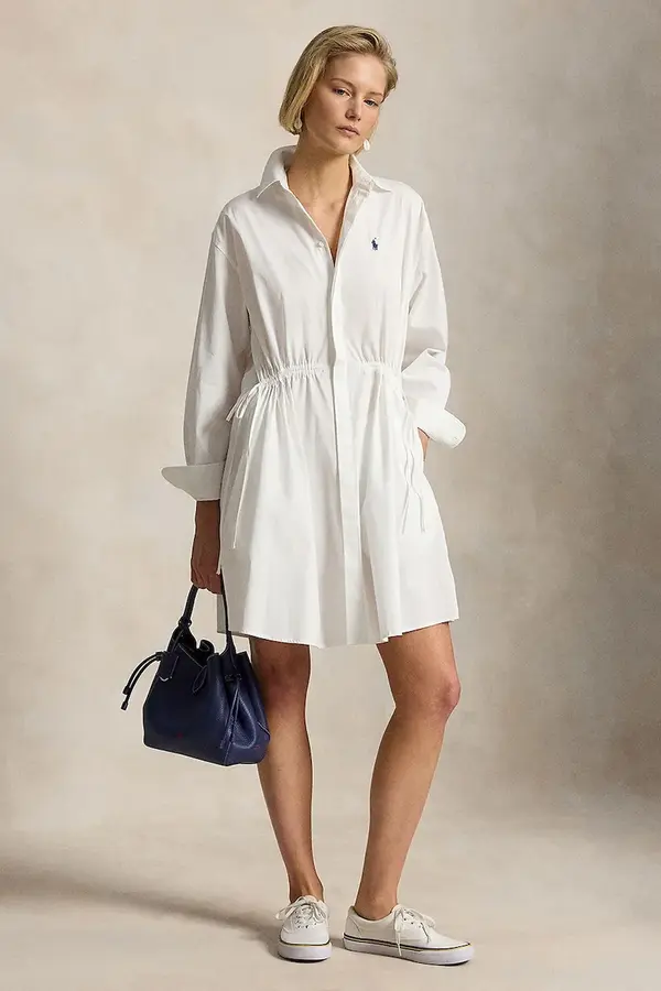 Polo Ralph Lauren Polo Ralph Lauren srajčna obleka bombažna MW CTN PW-WVN-DRESSES
