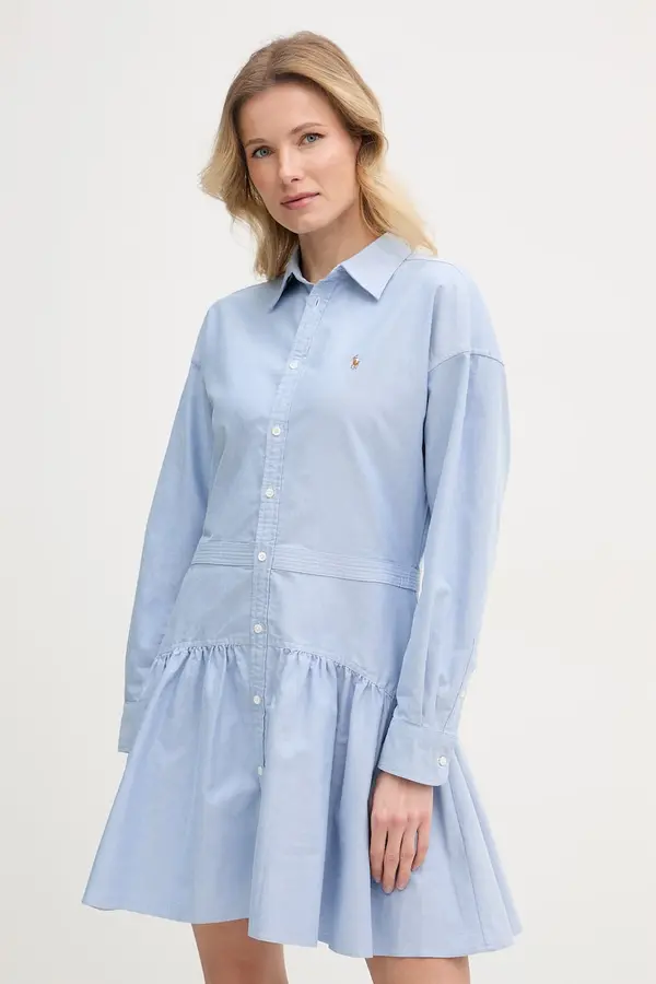 Polo Ralph Lauren Polo Ralph Lauren Srajčna obleka bombažna