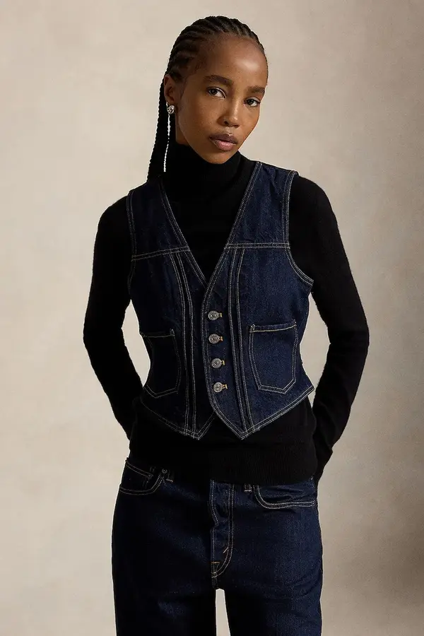 Polo Ralph Lauren Polo Ralph Lauren telovnik ženski denim