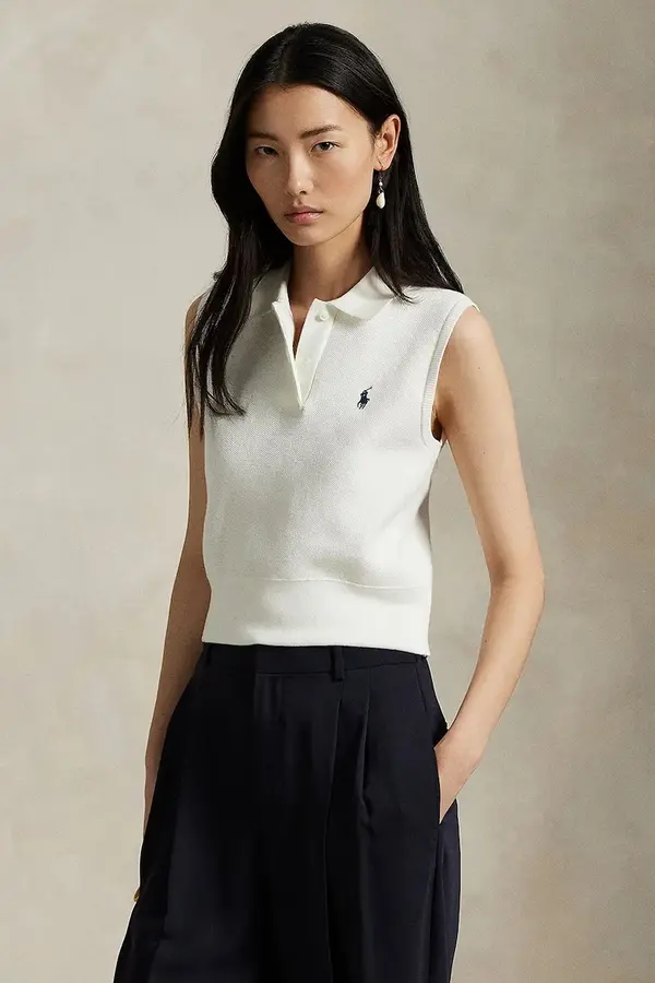 Polo Ralph Lauren Polo Ralph Lauren ženski telovnik z bombažem