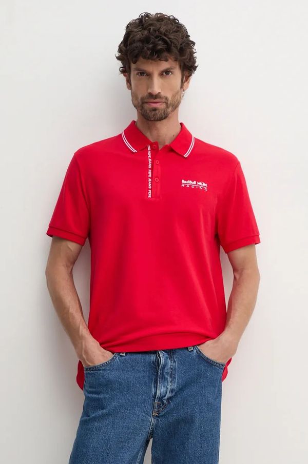 Red Bull Racing x Pepe Jeans Polo Red Bull Racing x Pepe Jeans Red Bull Racing x Pepe Jeans moški, rdeča barva, RM540001