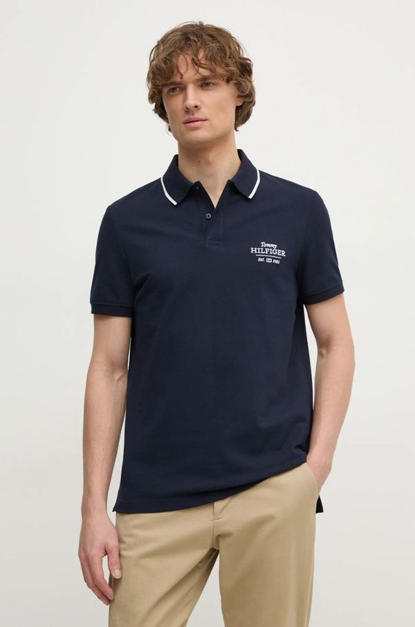 Tommy Hilfiger Polo Tommy Hilfiger moški, mornarsko modra barva, MW0MW37519