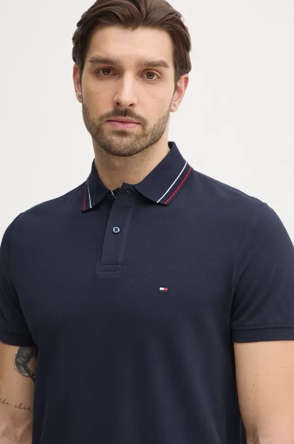 Tommy Hilfiger Polo Tommy Hilfiger moški, mornarsko modra barva, MW0MW38459