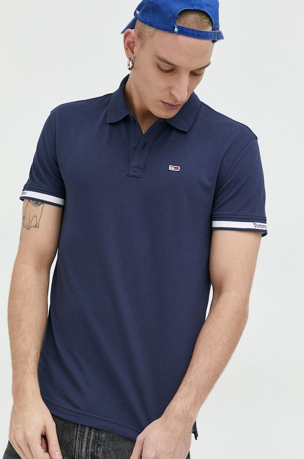 Tommy Jeans Polo Tommy Jeans moški, mornarsko modra barva