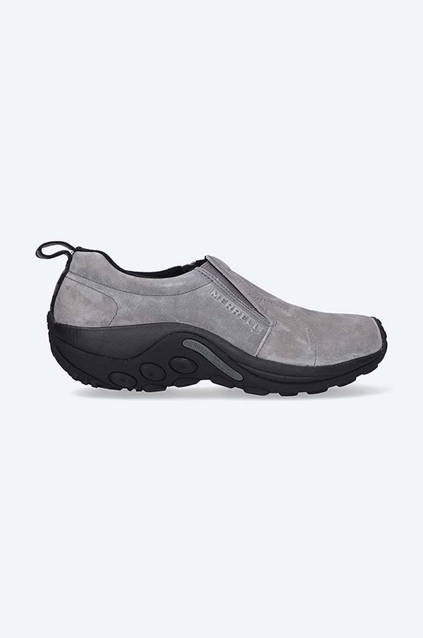 Merrell Polškornji iz semiša Merrell Buty Merrell Jungle Moc J71447 moški, siva barva