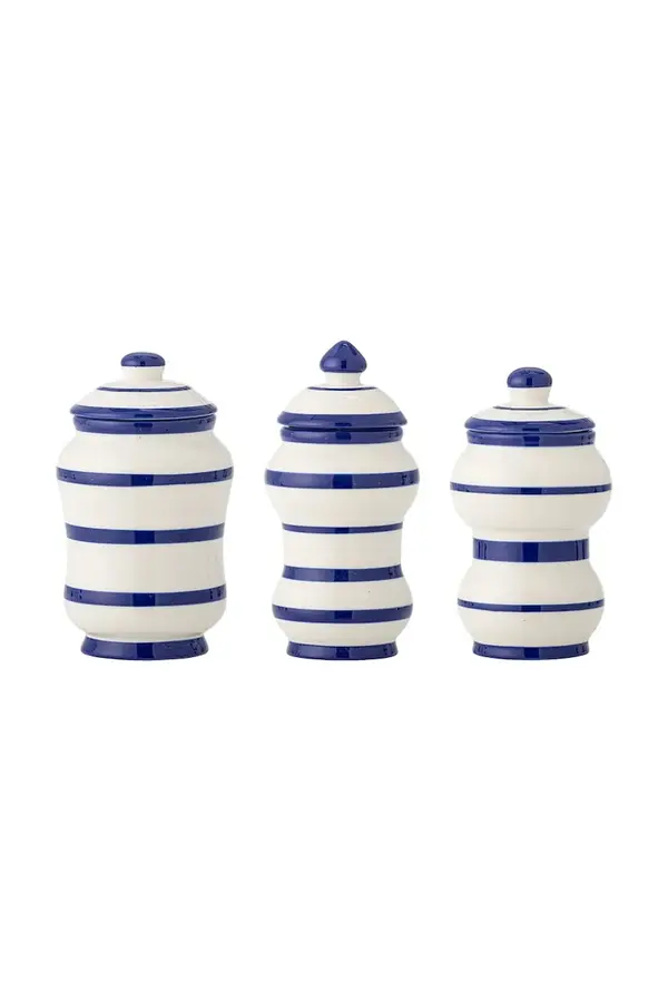 Bloomingville Posoda s pokrovom Bloomingville Maynard 525 / 370 / 325 ml 3-pack