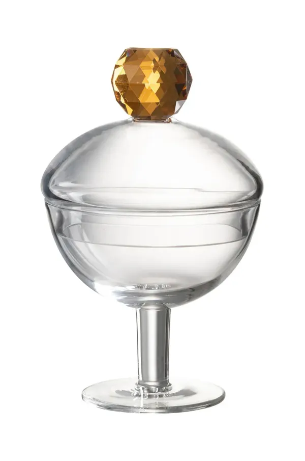 J-Line Posoda s pokrovom J-Line prozorna barva