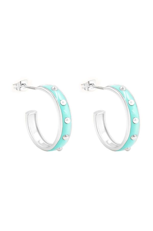 Lilou Posrebreni uhani Lilou Colors